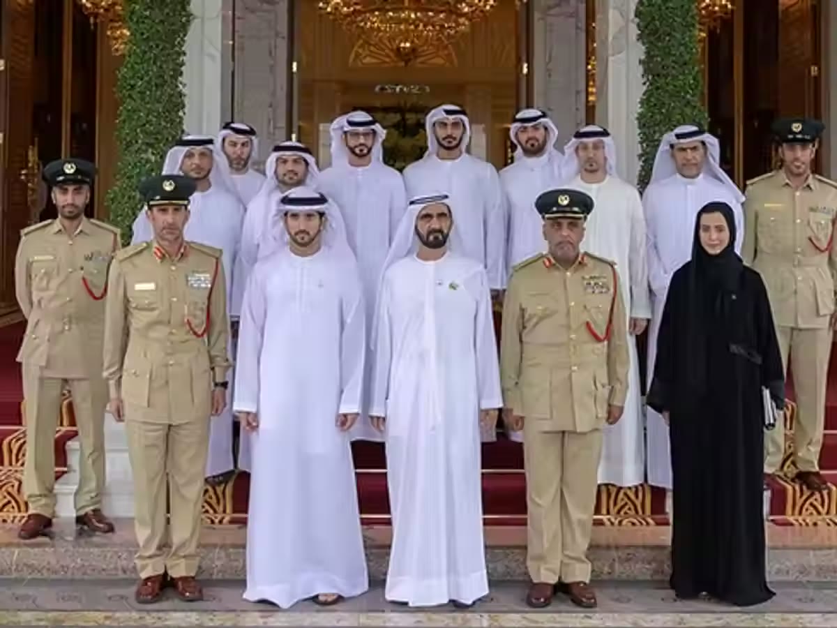 With H.H. Sheikh Mohammed bin Rashid Al Maktoum and H.H. Sheikh Hamdan bin Mohammed bin Rashid Al Maktoum