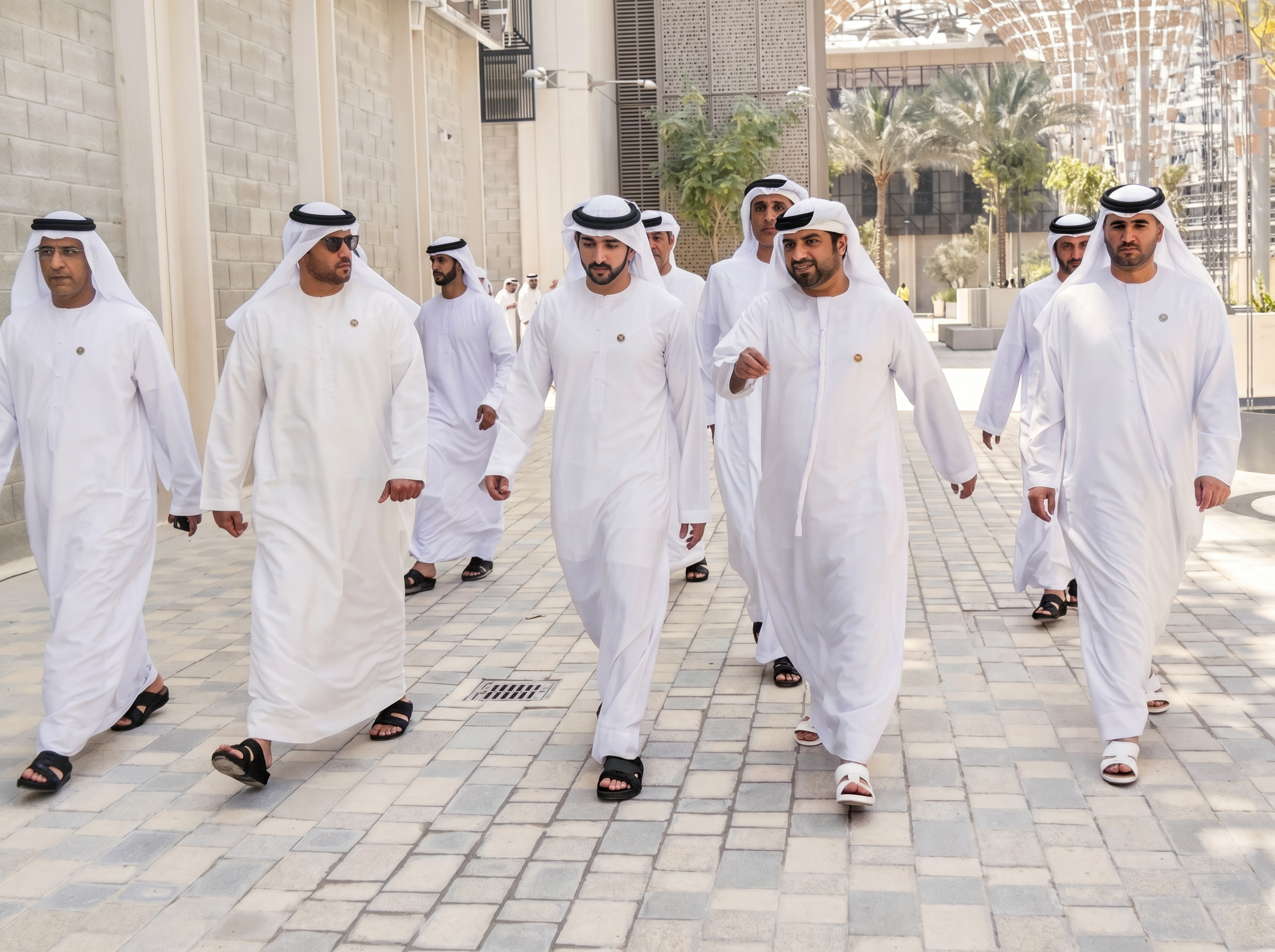 H.H. Sheikh Hamdan bin Mohammed bin Rashid Al Maktoum with Major General Jamal Al Jallaf